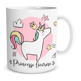 Mug Princesse Licorne en céramique