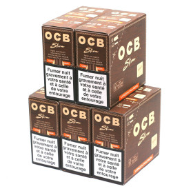 OCB Slim | Offre volume 5 Boites de papier à rouler OCB slim virgin