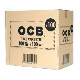 Offre Volume OCB | Carton de 100 boîtes de 100 Tubes à cigarette OCB