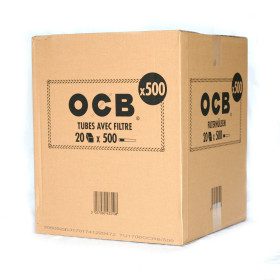 Carton de 20 boîtes de 500 Tubes à cigarette OCB à prix grossiste