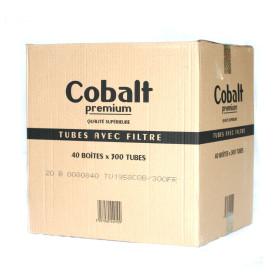Carton de 40 boîtes de 300 Tubes à cigarettes COBALT à prix grossiste