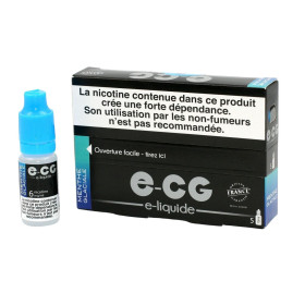 Boite de 5 flacons de liquide E-CG | Goût Menthe Glaciale 6 mg/ml