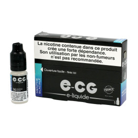 Boite de 5 flacons de liquide E-CG | Goût Menthe Glaciale 16 mg/ml
