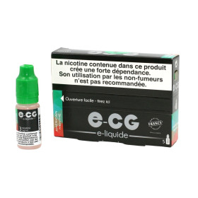Boite de 5 flacons de liquide E-CG | Goût Américain Menthe 3 mg/ml
