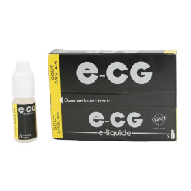 Boite de 5 flacons de liquide E-CG | Goût Anglais 0 mg/ml
