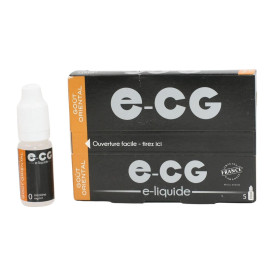 Boite de 5 flacons de liquide E-CG | Goût Oriental 0 mg/ml