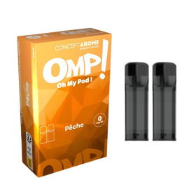 Cartouches OMP Pêche 2ML | Concept Arôme | Sels de Nicotine
