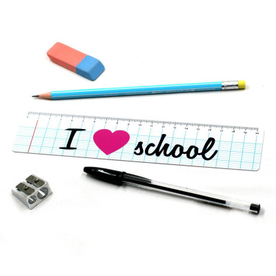 I Love School - Règle personnalisée et souple 20 cm
