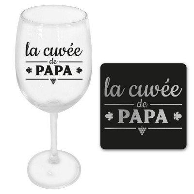 Coffret Verre à Vin - La Cuvée de Papa