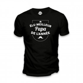 T-shirt - Élu Meilleur Papa de l'Année - Taille XL