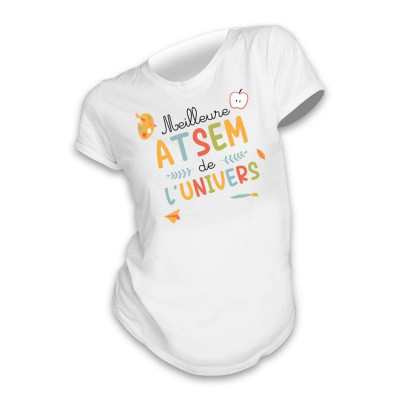 T-shirt Meilleure ATSEM de l'Univers - Taille M