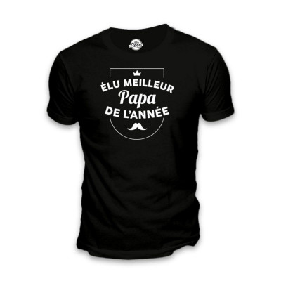 T-shirt - Élu Meilleur Papa de l'Année - Taille M