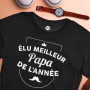 T-shirt - Élu Meilleur Papa de l'Année - Taille M