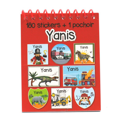 Yanis - Carnet Stickers et Pochoirs Personnalisés