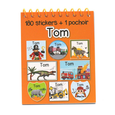 Tom - Carnet Stickers et Pochoirs Personnalisés