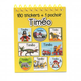 Timéo - Carnet Stickers et Pochoirs Personnalisés