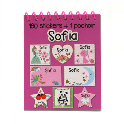 Sofia - Carnet Stickers et Pochoirs Personnalisés