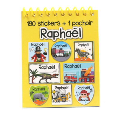 Raphaël - Carnet Stickers et Pochoirs Personnalisés