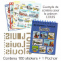 Pauline - Carnet Stickers et Pochoirs Personnalisés