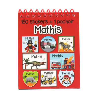 Mathis - Carnet Stickers et Pochoirs Personnalisés
