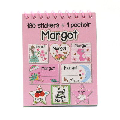 Margot - Carnet Stickers et Pochoirs Personnalisés