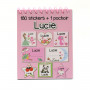 Lucie - Carnet Stickers et Pochoirs Personnalisés