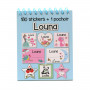 Louna - Carnet Stickers et Pochoirs Personnalisés