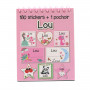 Lou - Carnet Stickers et Pochoirs Personnalisés