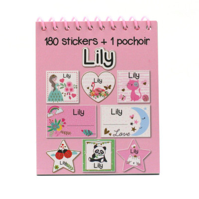 Lily - Carnet Stickers et Pochoirs Personnalisés