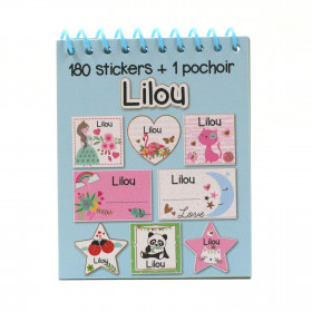 Lilou - Carnet Stickers et Pochoirs Personnalisés