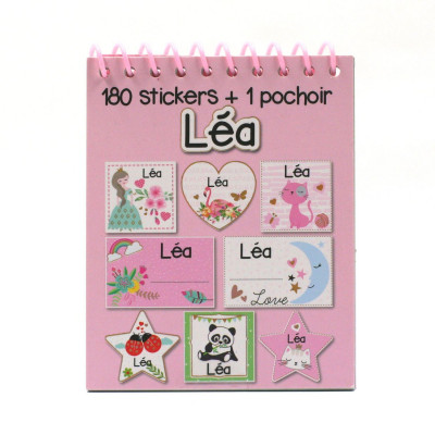 Léa - Carnet Stickers et Pochoirs Personnalisés