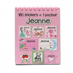 Jeanne - Carnet Stickers et Pochoirs Personnalisés
