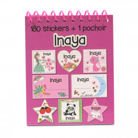 Inaya - Carnet Stickers et Pochoirs Personnalisés