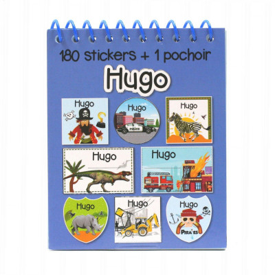 Hugo - Carnet Stickers et Pochoirs Personnalisés
