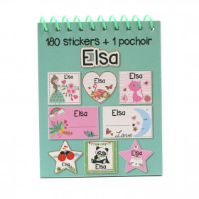 Elsa - Carnet Stickers et Pochoirs Personnalisés