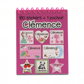 Clémence - Carnet Stickers et Pochoirs Personnalisés