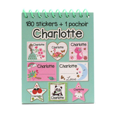 Charlotte - Carnet Stickers et Pochoirs Personnalisés