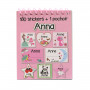 Anna - Carnet Stickers et Pochoirs Personnalisés