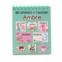 Ambre - Carnet Stickers et Pochoirs Personnalisés
