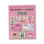 Alice - Carnet Stickers et Pochoirs Personnalisés