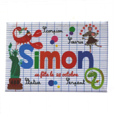 Simon - Magnet Aimanté Prénom