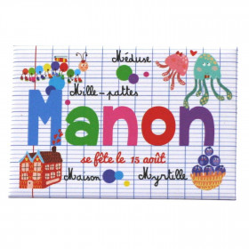 Manon - Magnet Aimanté Prénom