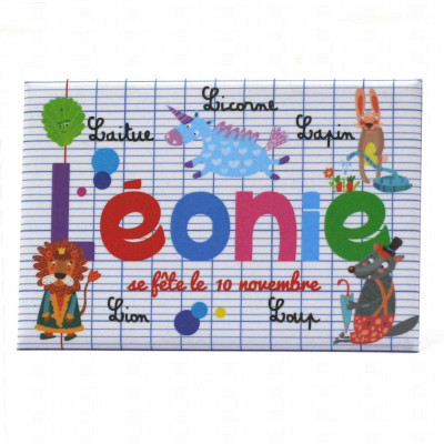 Léonie - Magnet Aimanté Prénom