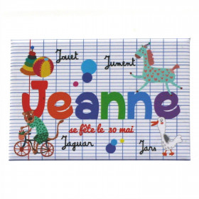 Jeanne - Magnet Aimanté Prénom