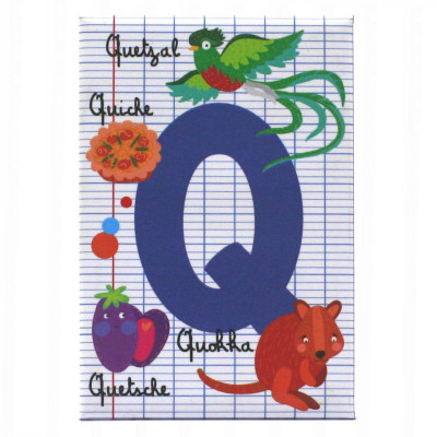 Q - Magnet Aimanté Lettre