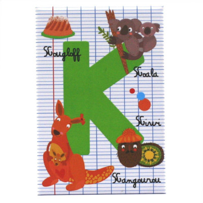 K - Magnet Aimanté Lettre