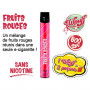 Fruits Rouges 0% Nicotine - E-Cigarette Jetable Liduideo Wpuff