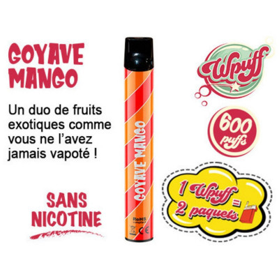 Goyave Mango 0% Nicotine - E-Cigarette Jetable Liduideo Wpuff