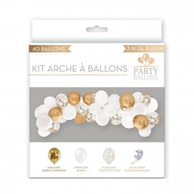 Kit Arche Ballons de Fêtes - Doré