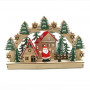 Décoration de Noël arche en bois lumineux - Village du Père Noël